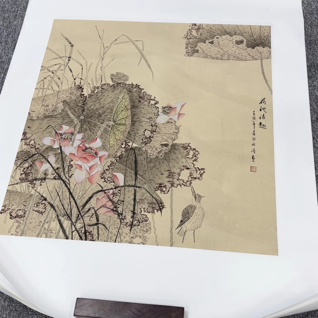 国画纯手工制作的一