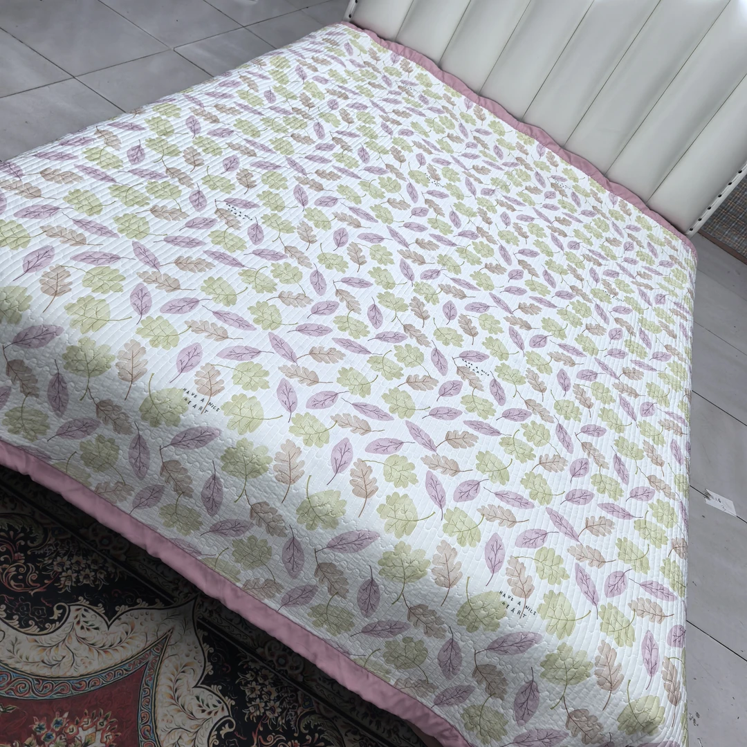 凉感丝凉席《粉色落叶》2米✕2.3米