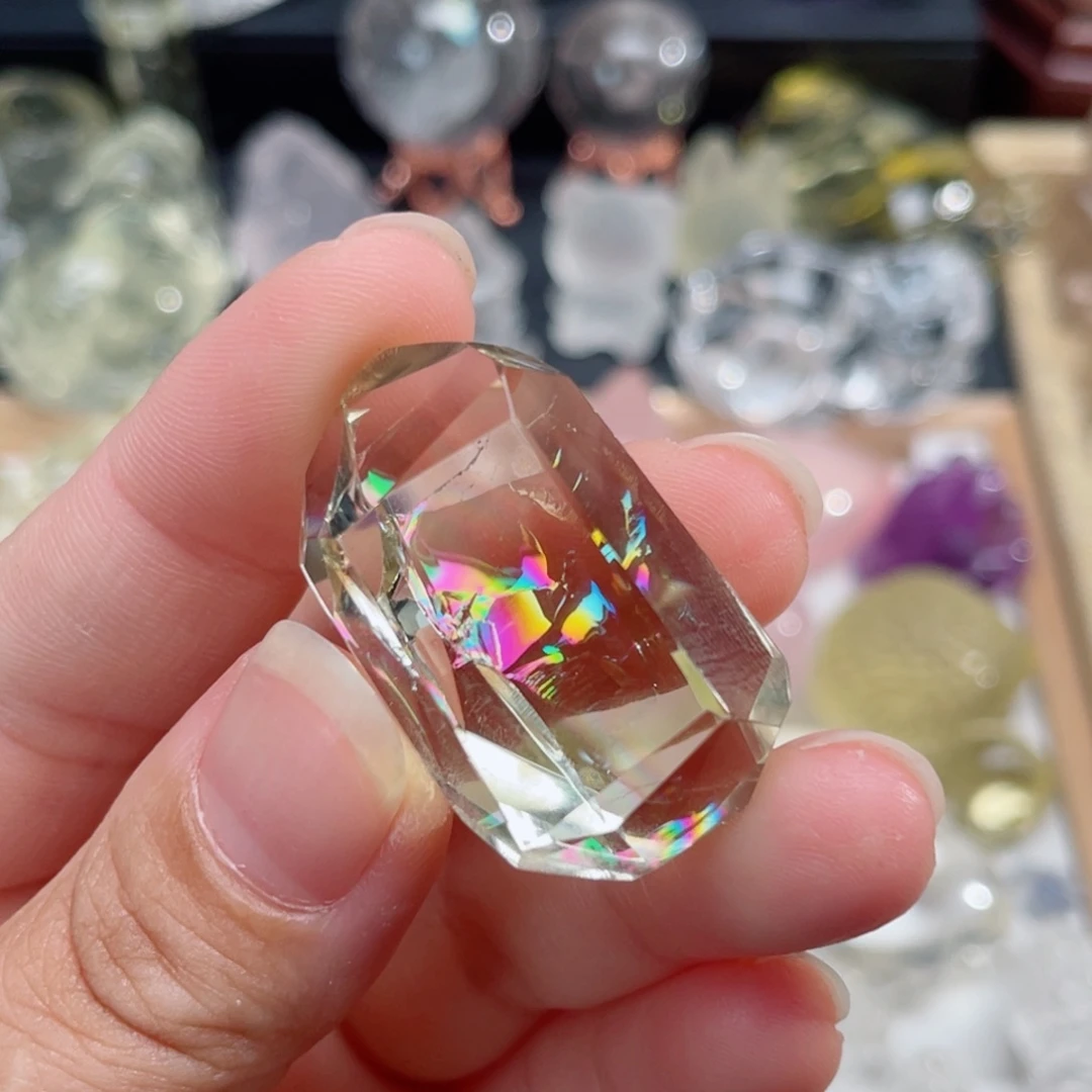 流***豬石材天然水晶摆件创意