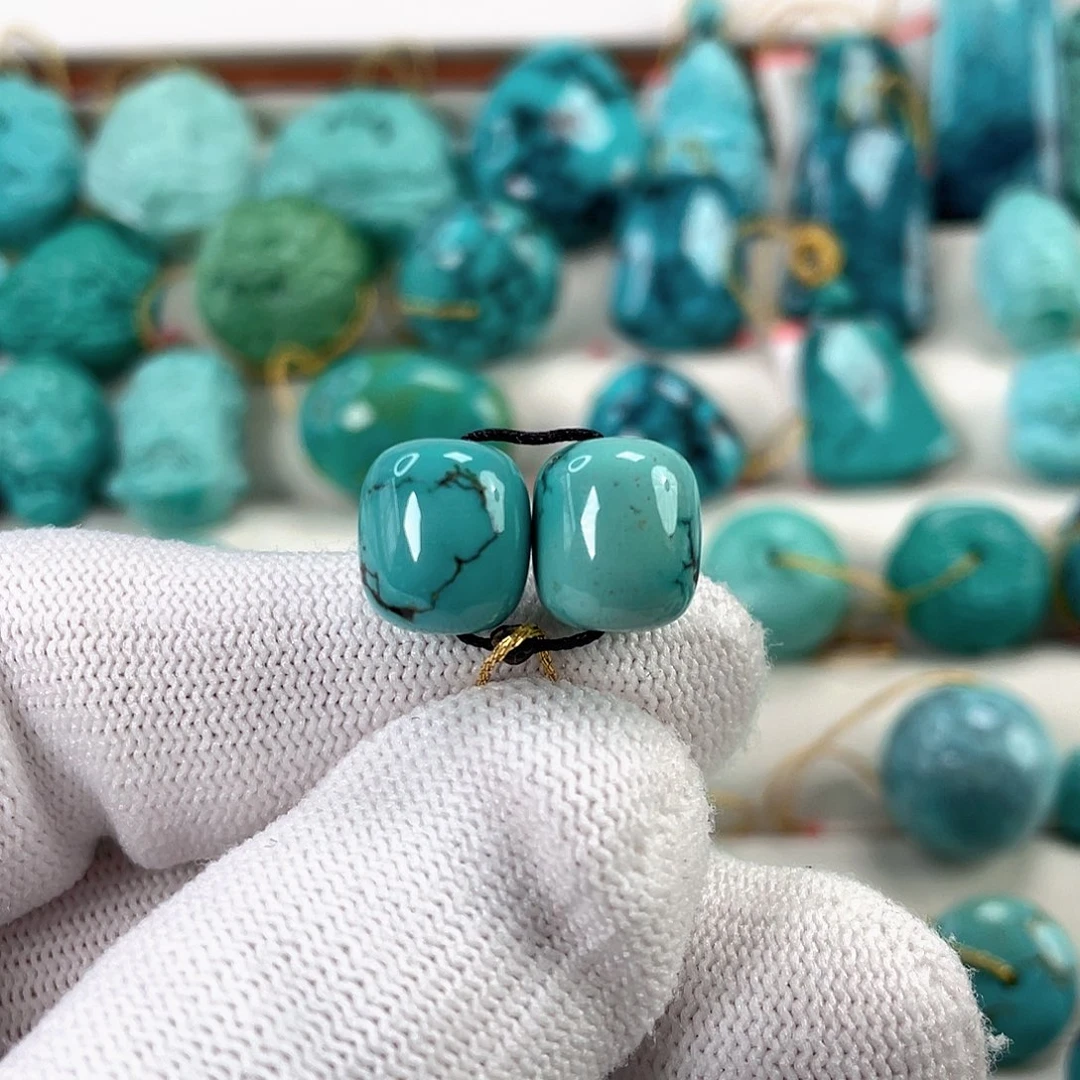 绿松石未镶嵌挂件直径9.8