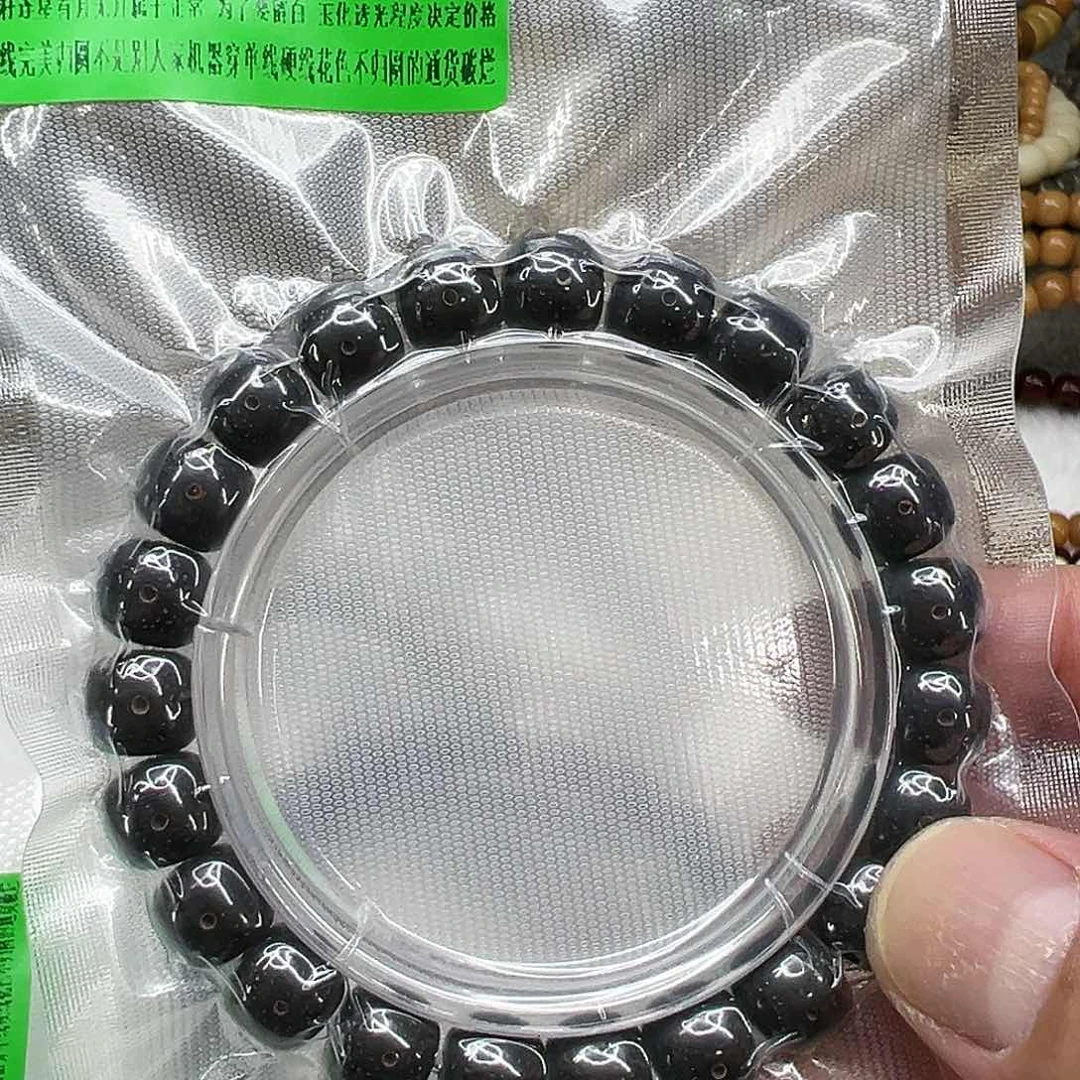 星月菩提手串53傲世黑星月菩提单圈1.0