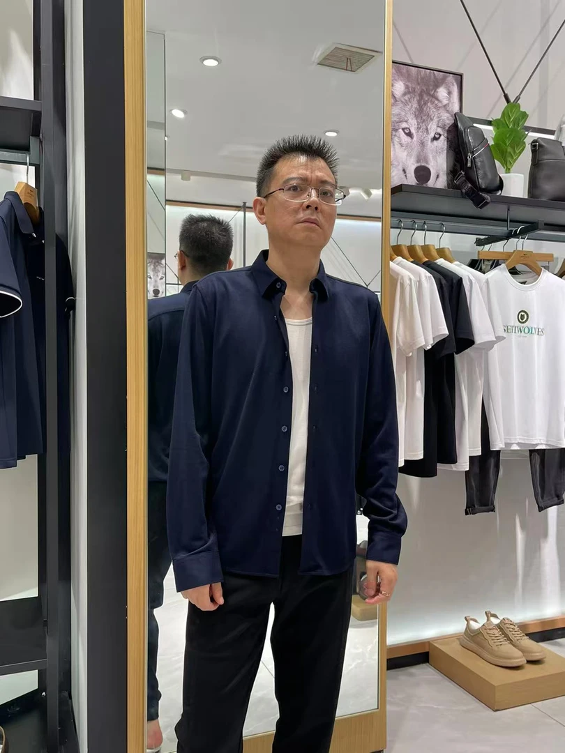 Septwolves/七匹狼21春秋特价款针织衬衫（5392）