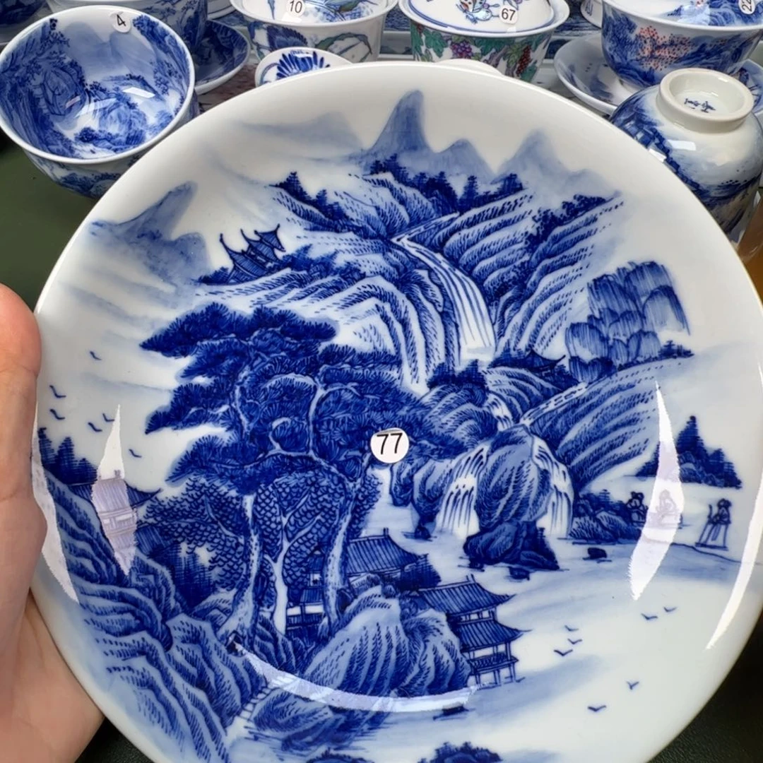 景德镇纯手工纯手绘茶具木木77