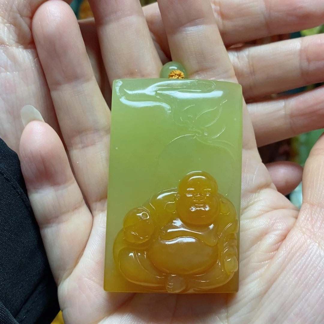 岫玉吊坠(赠链)未镶嵌半*闲