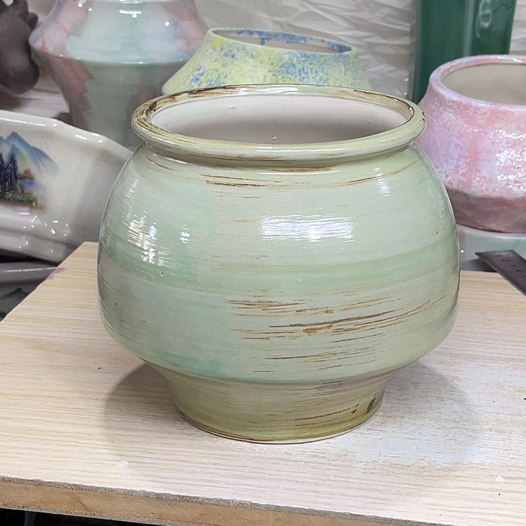 陶瓷绿植多肉微瑕花盆外口径：13*15