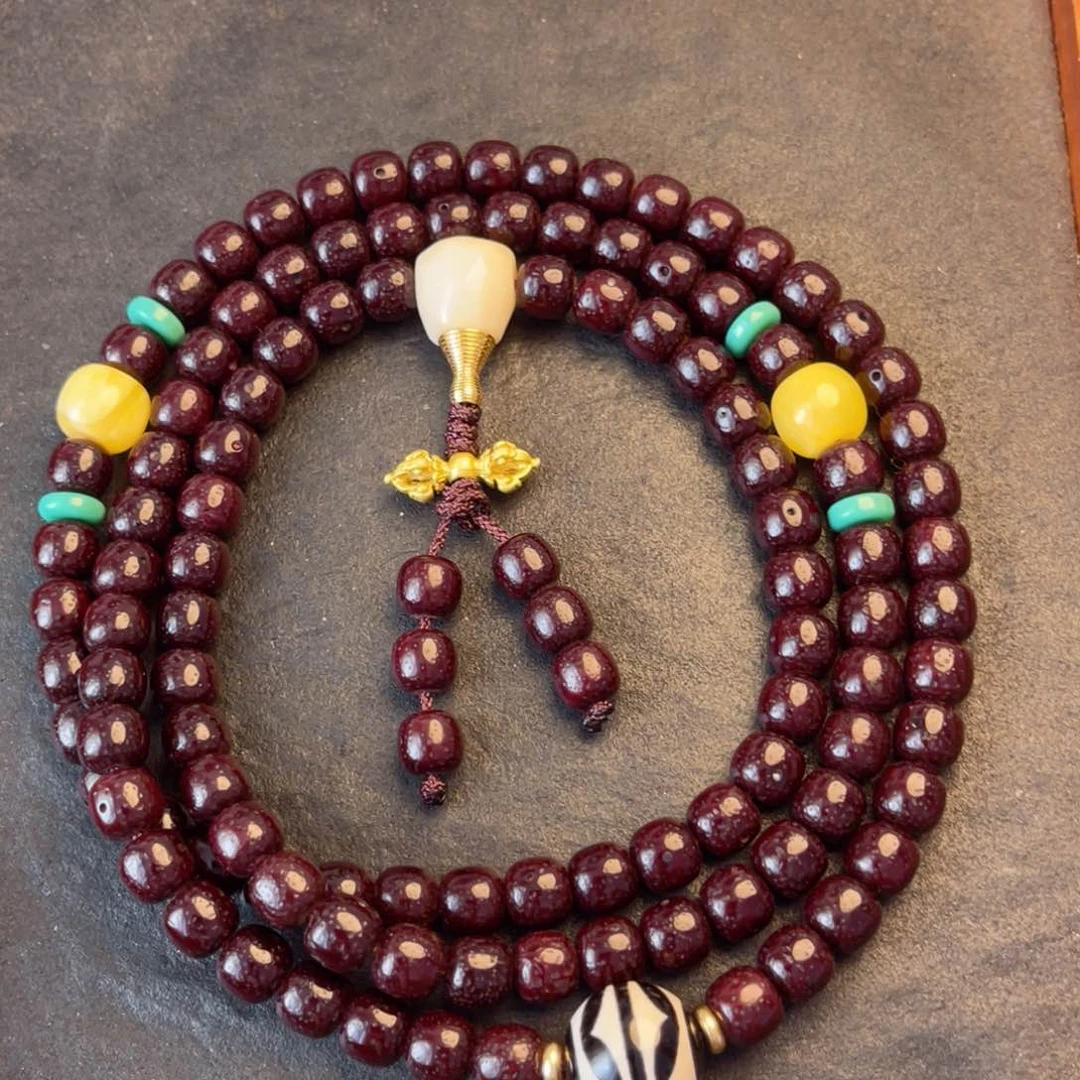 星月菩提吊坠老型桶珠星月