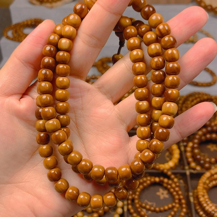 果皮天然库克精挑老型珠7*8长串男女通用手串