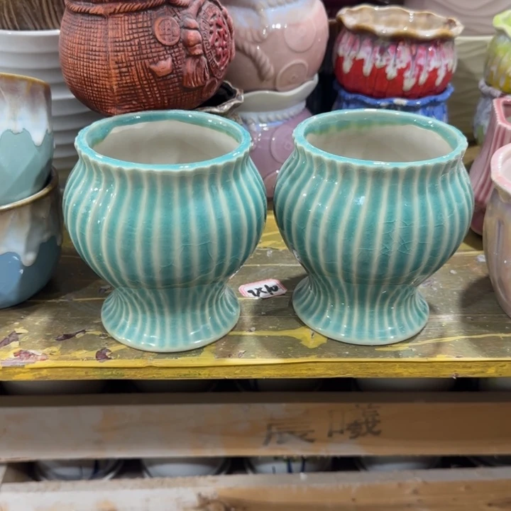 多肉绿植陶瓷花盆凑9块包邮