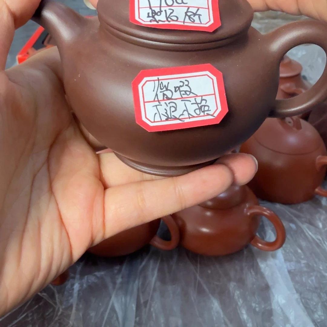 紫砂茶盏黄龙山原矿紫泥