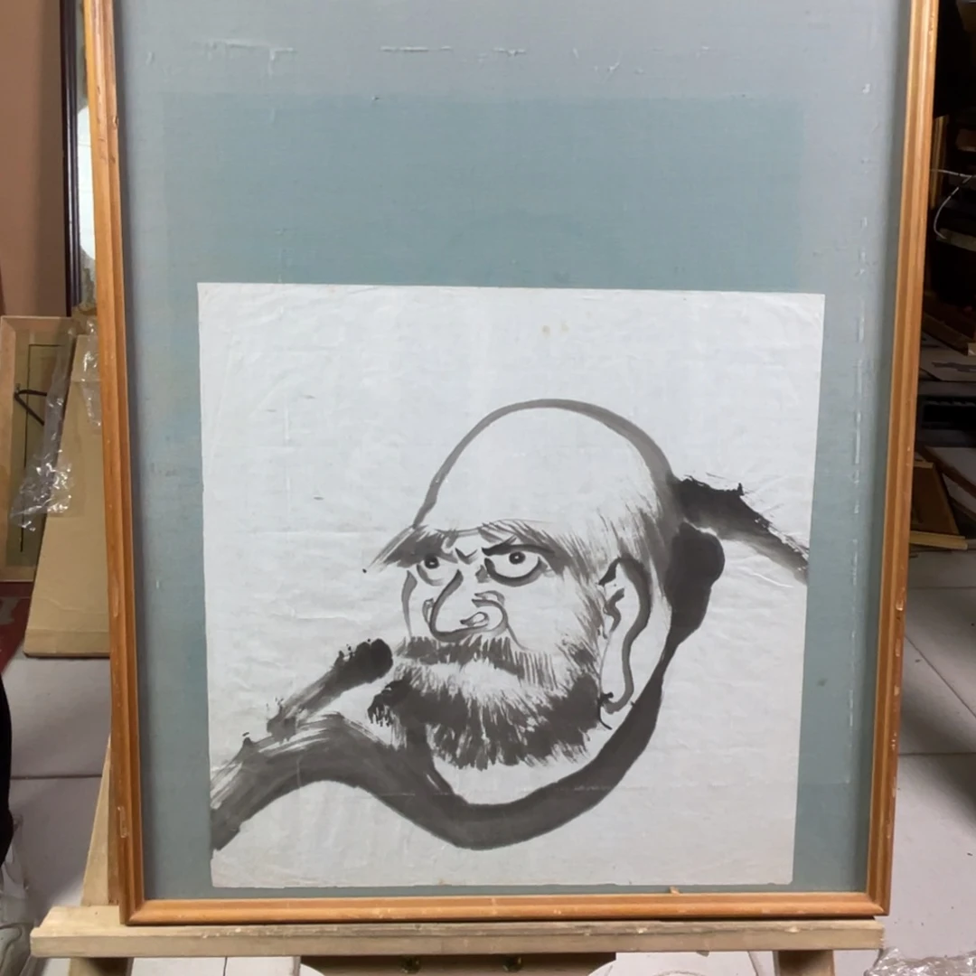 一***水中古框画框子有磕碰不退不换