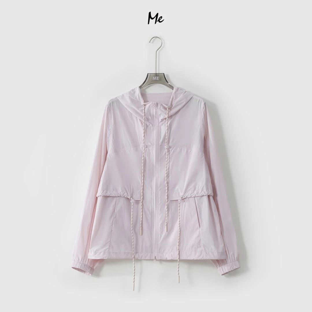 ME【活页连帽原纱防晒衣】户外机能感百搭抽绳防晒外套MESS4824