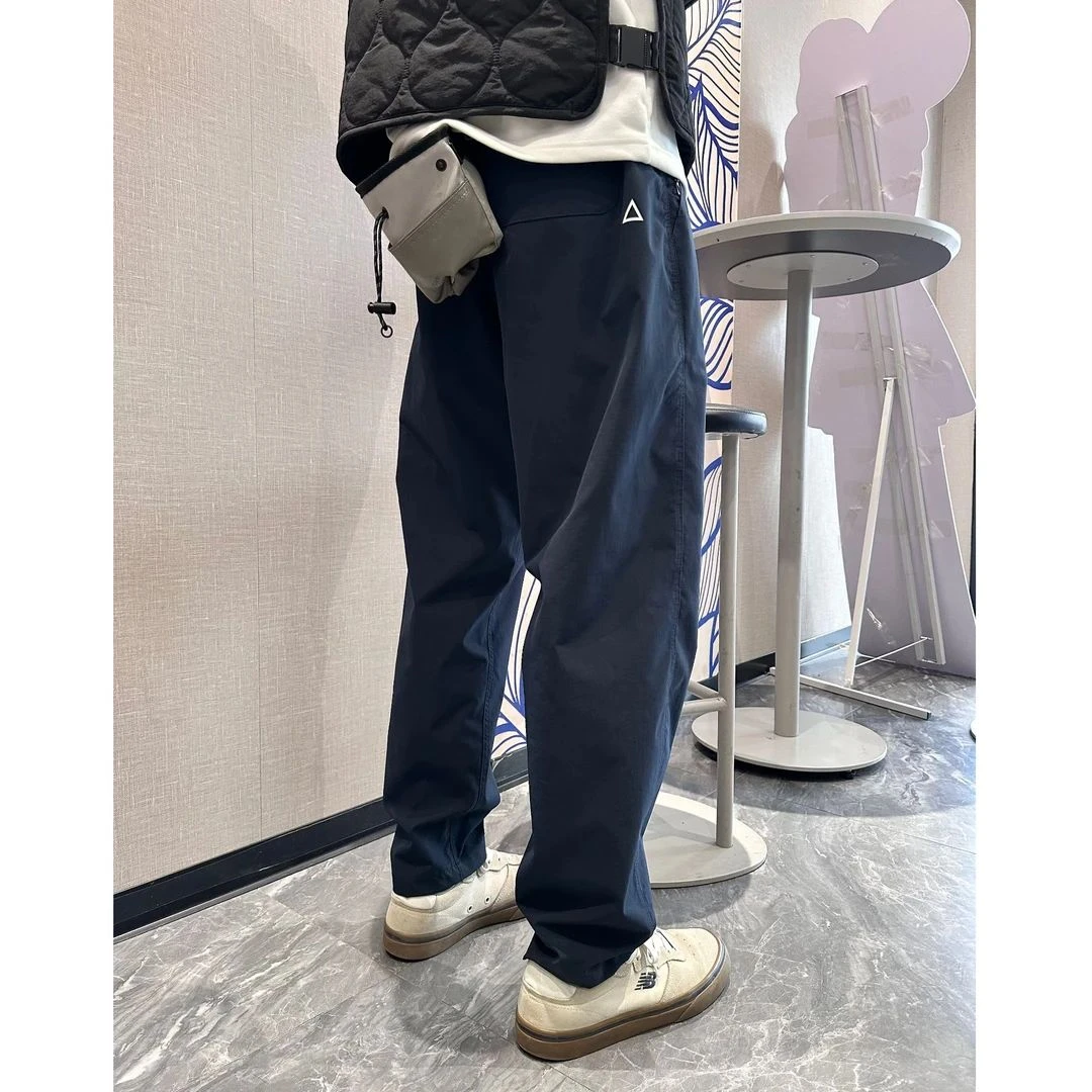 2025春款户外工装机能男士休闲裤小白标宽松百搭长裤男女同款运