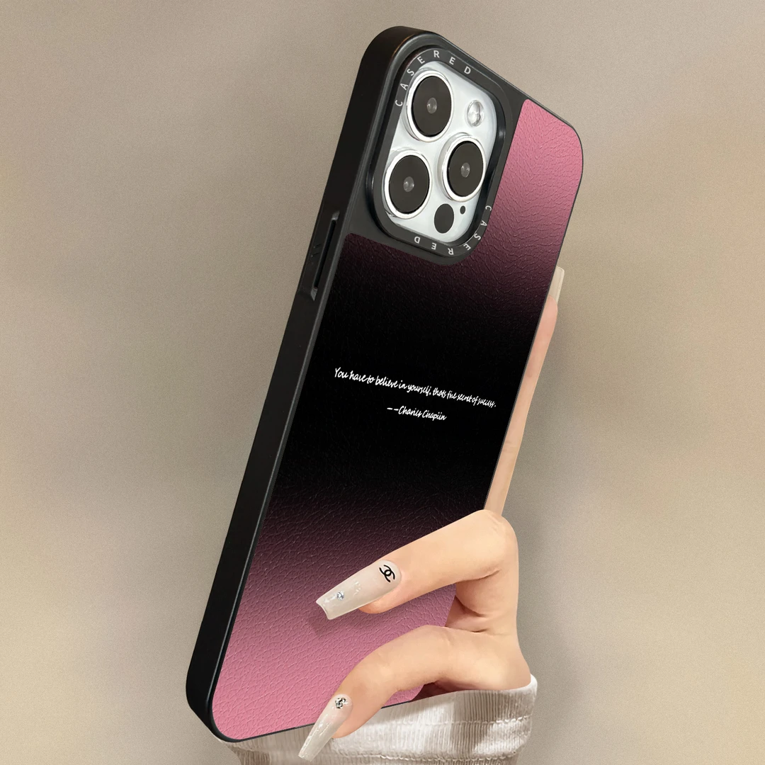 粉黑晕染渐变适用iPhone 17pro苹果16promax手机壳时尚保护套15pm