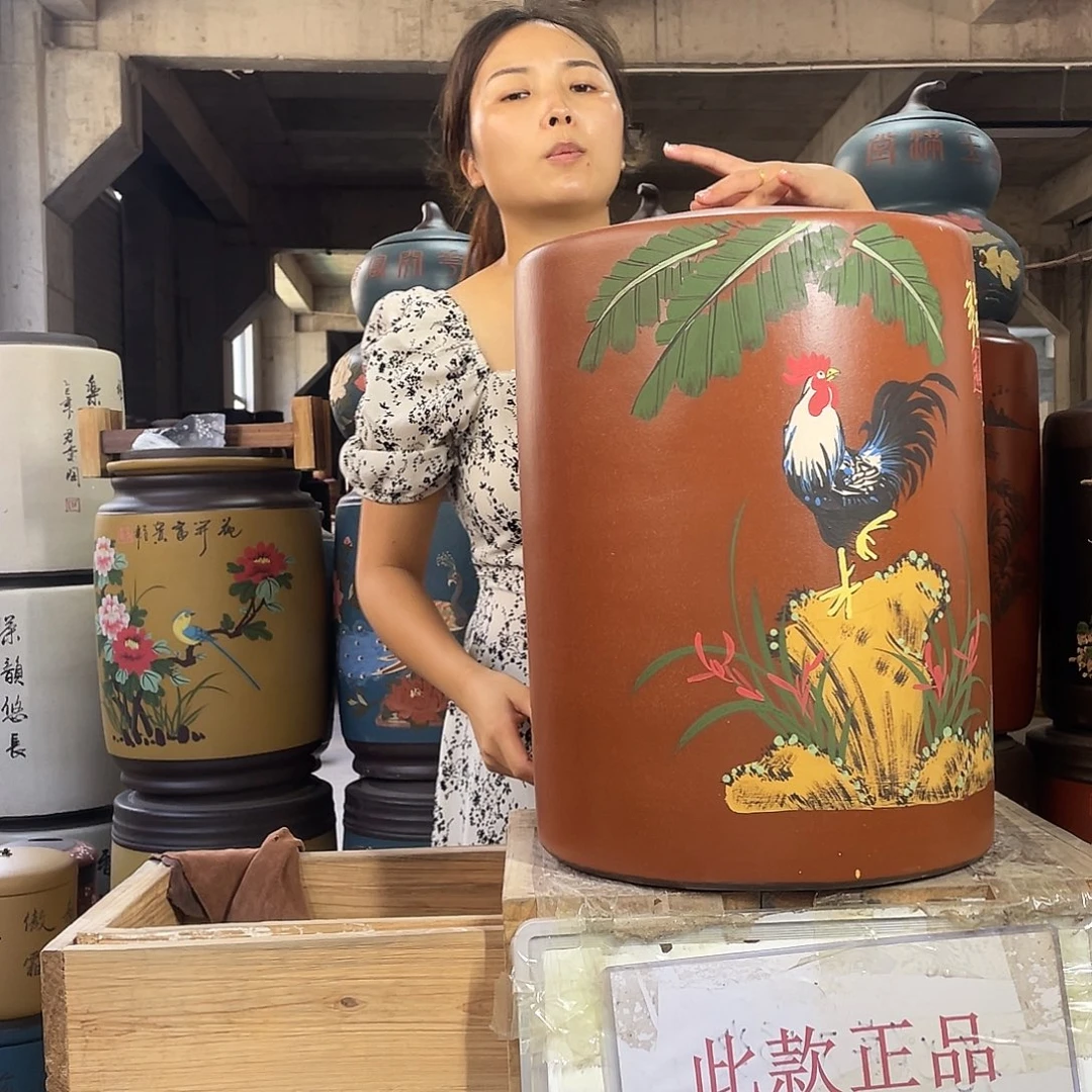 宜兴原矿紫砂茶叶罐