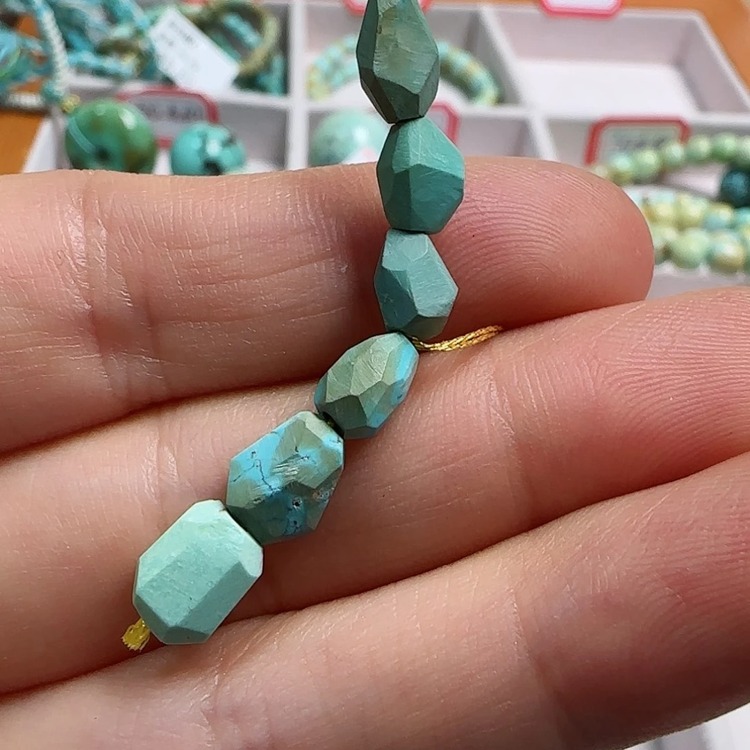 绿松石珠宝半成品未镶嵌