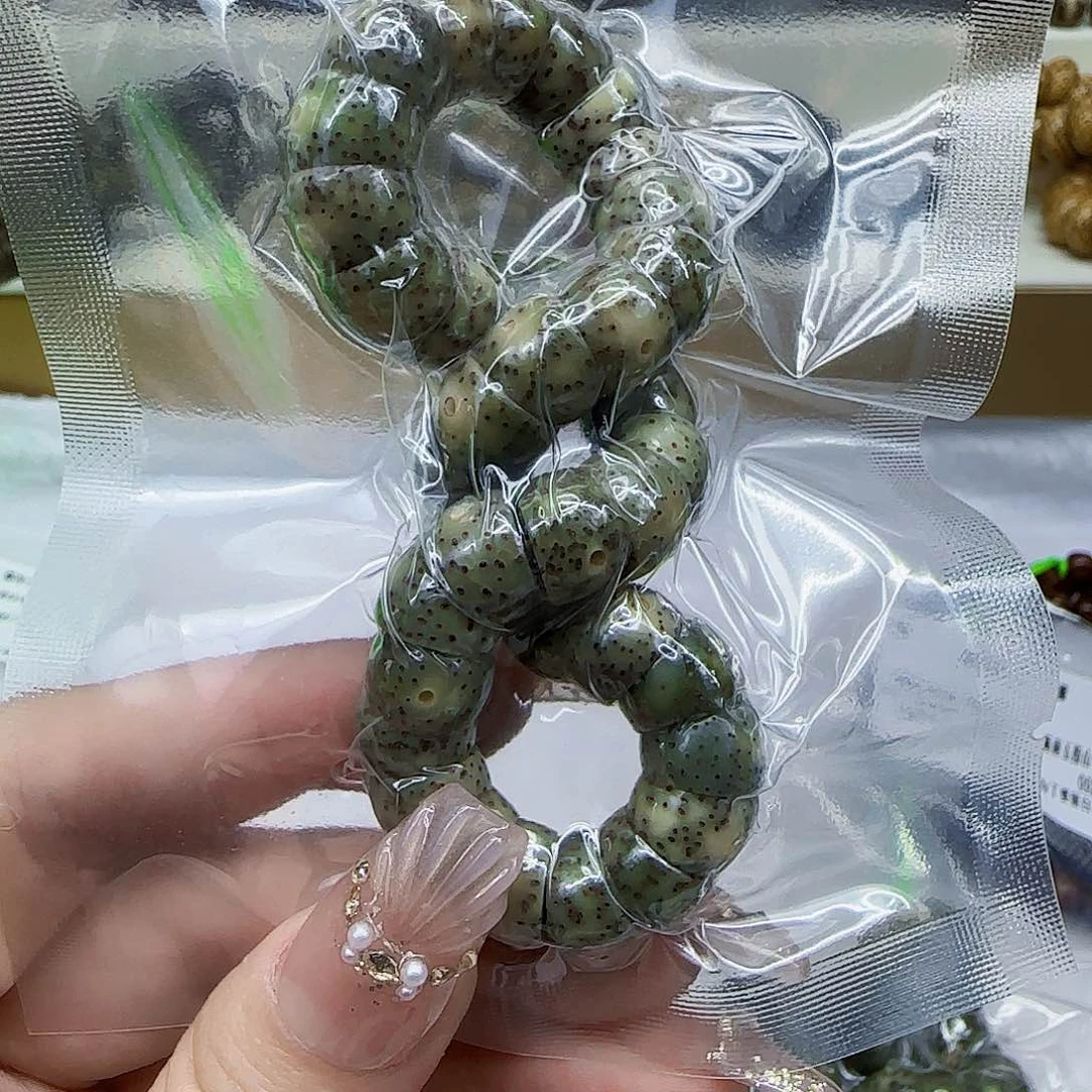星月菩提手串8卓越石玉星月菩提1.0大肠单圈