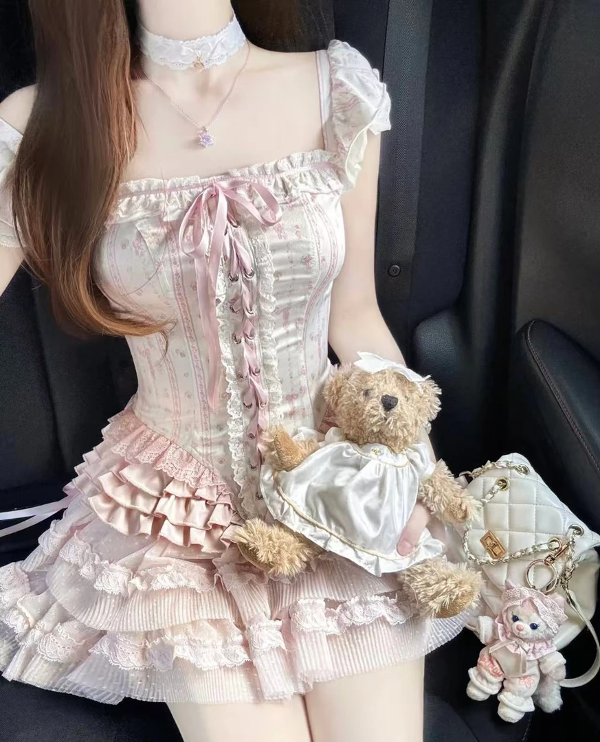 9-29夏季少女法式气质甜时尚女装连衣裙