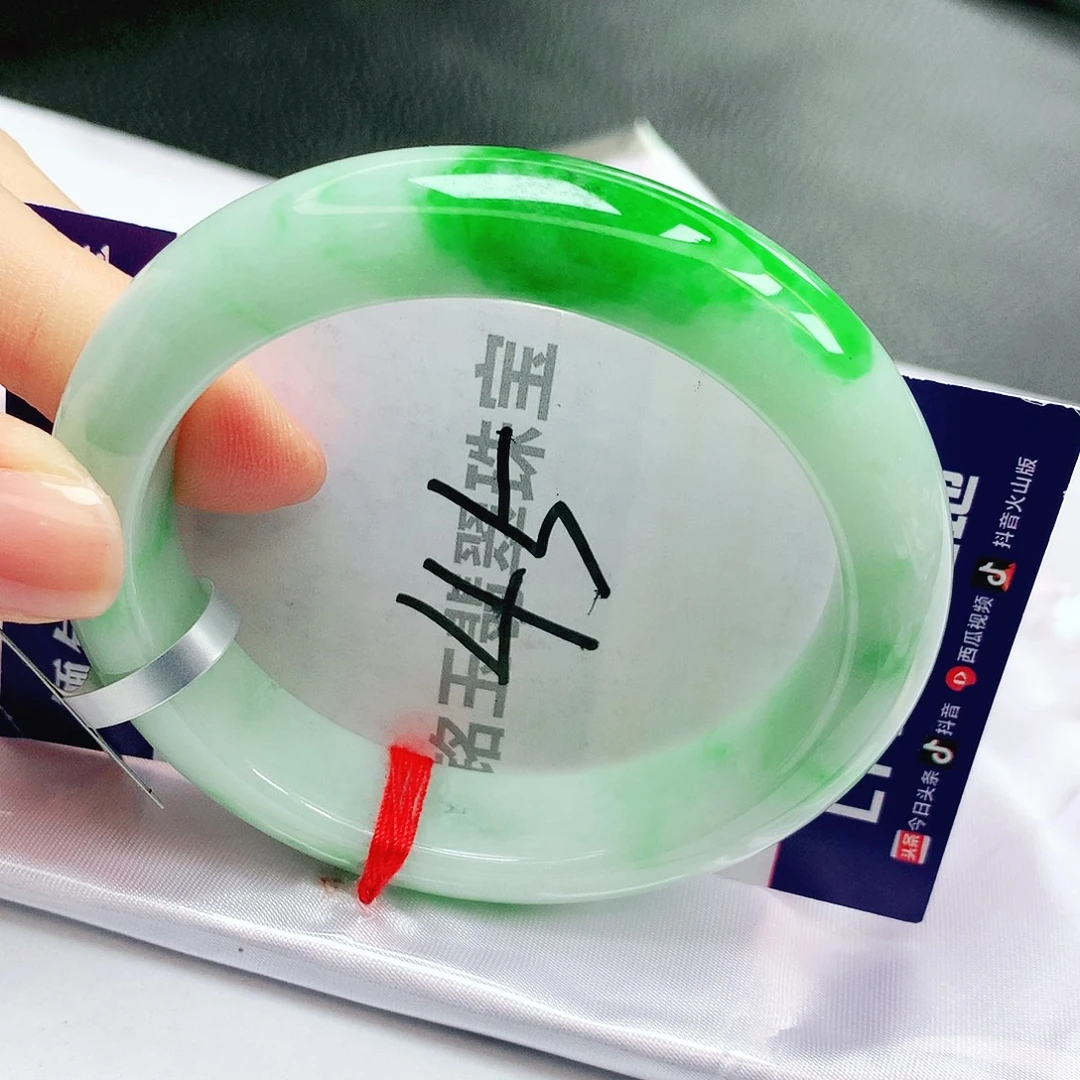 翡翠未镶嵌手镯缅甸天然a货翡翠手镯