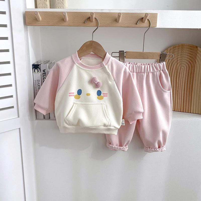 婴儿衣服秋装女宝宝套装新款分体春秋季一岁婴幼儿可爱洋气两件套