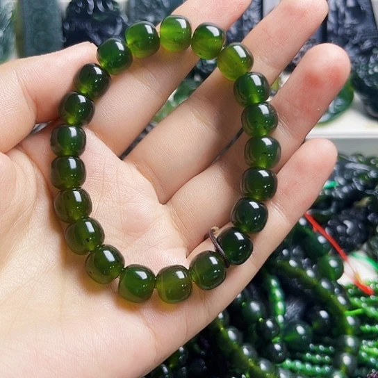 M***ミ蛇纹石玉未镶嵌颈饰