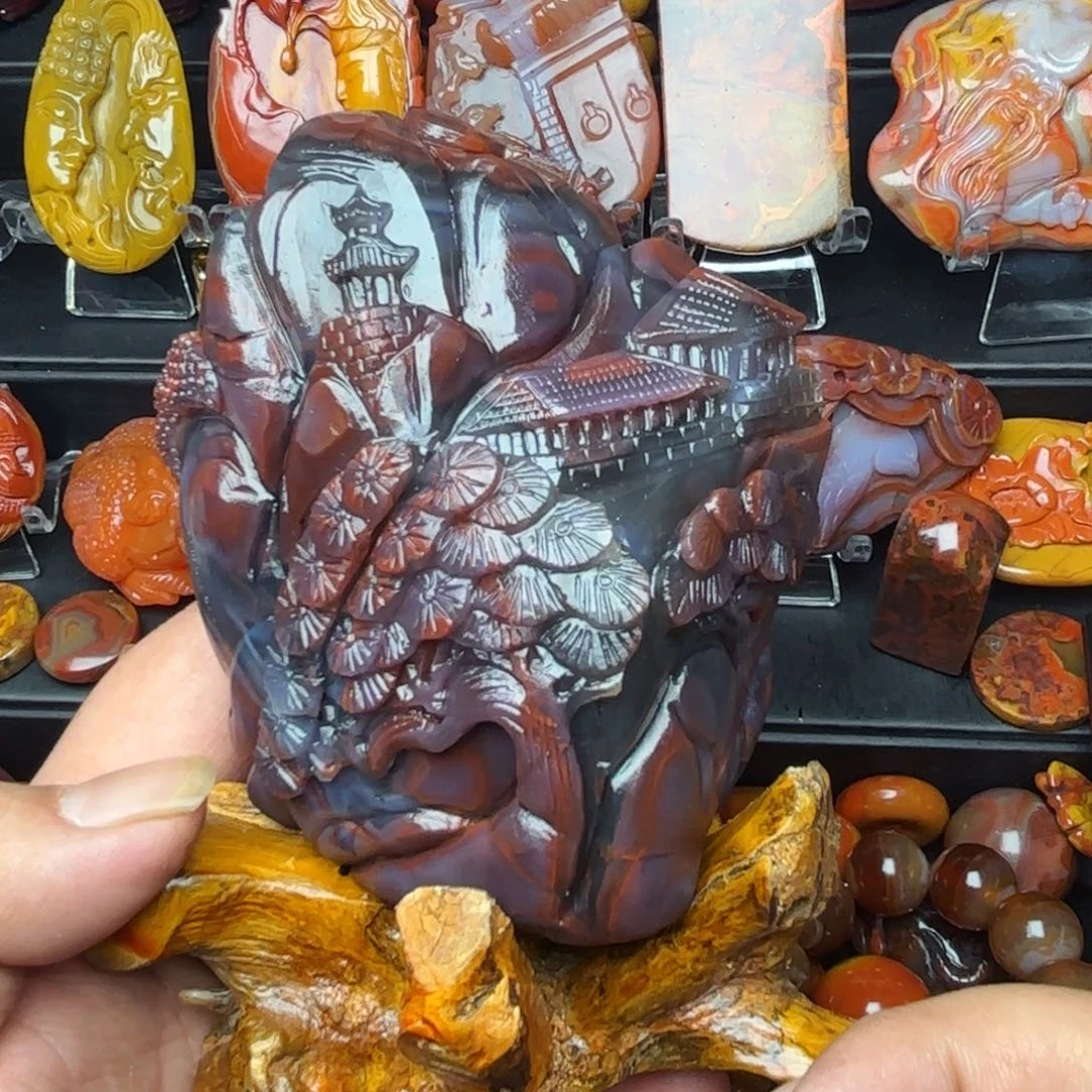 编***毕玛瑙/玉髓未镶嵌玛瑙