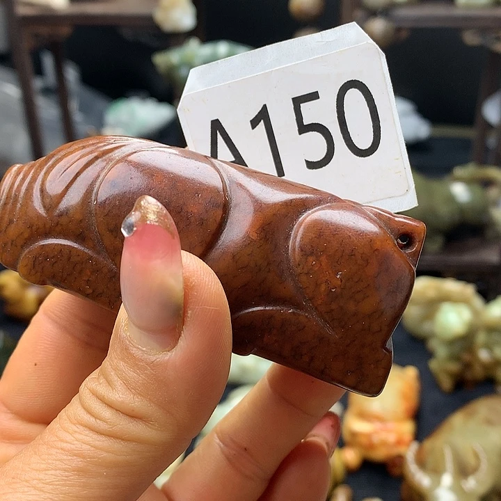 和田玉未镶嵌车挂