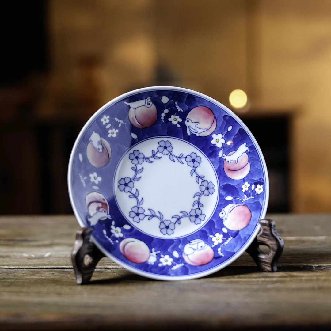 【见珊】蓝地淘气壶承（卓君S0194）