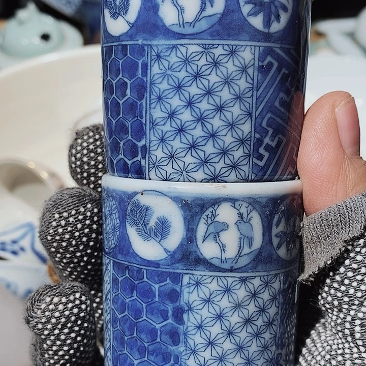 瓷片新年快乐万事如意