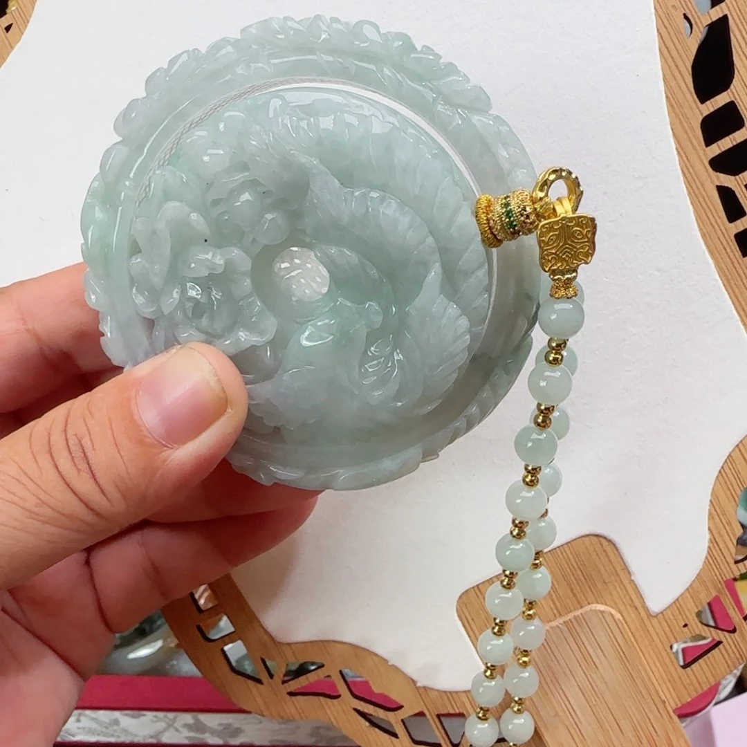 翡翠未镶嵌颈饰仿古59