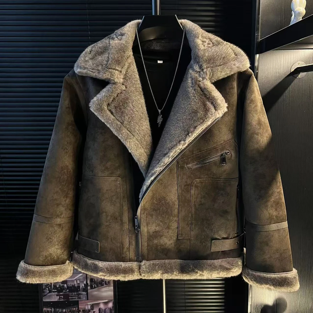 dan-复古高级感男冬季加绒加厚短款机车服外套