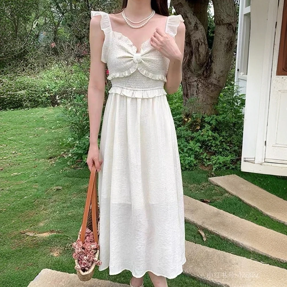 【龙哥专属】吊带连衣裙气质轻奢夏季法式甜美优雅拼接女装连衣裙