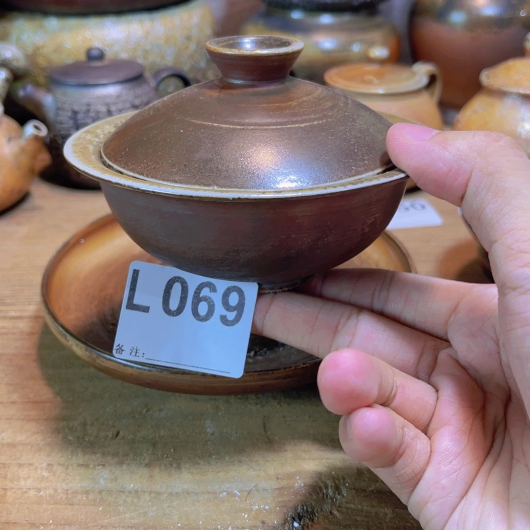 纯手工制作工艺（柴烧）裸烧纯手工制作柴烧杯069
