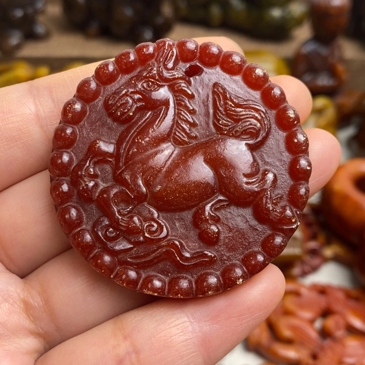 蛇纹石玉未镶嵌颈饰24