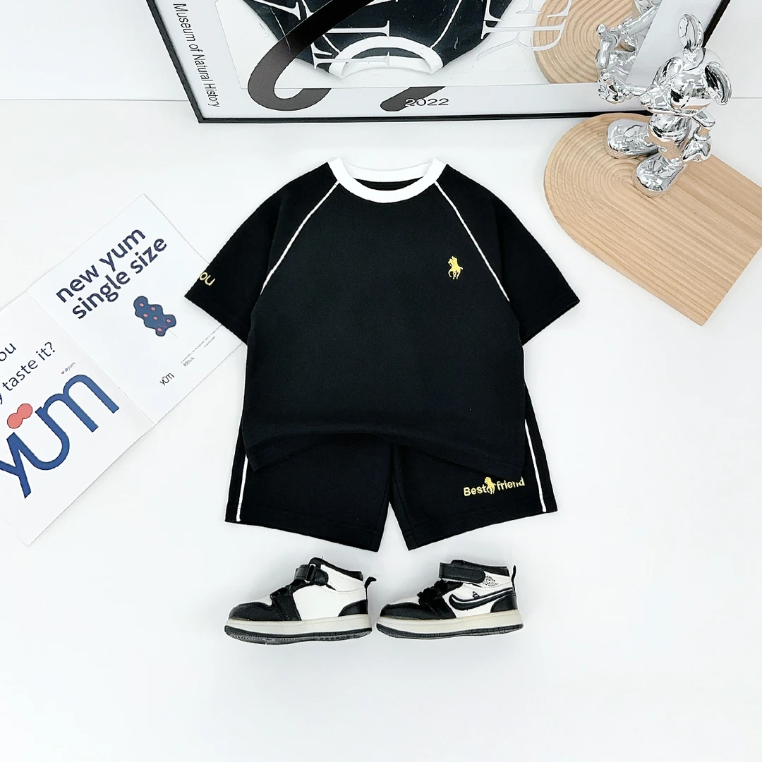 儿童夏装套装夏季2025夏新款男童短袖两件套 WGZ115 悠悠童话童装