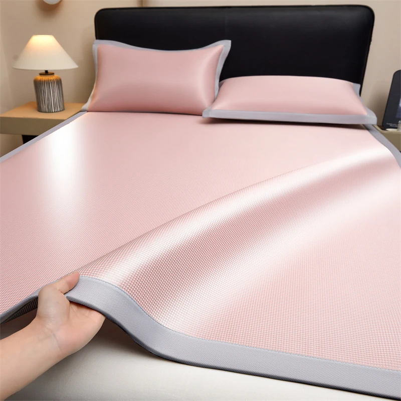 碳光冰丝凉席2025新款软席子夏季凉感床单款亲肤可机洗藤席空调