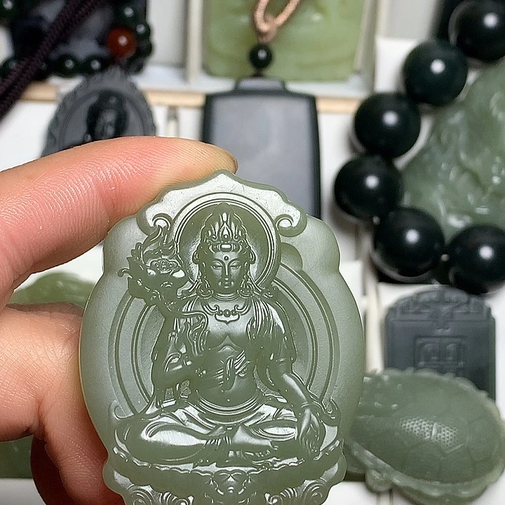 和田玉（青玉）未镶嵌颈饰