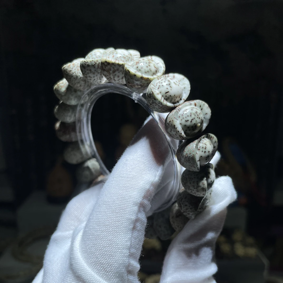 【元宝】原生态星月菩提石玉料手工招cai元宝原皮单圈随型大尺寸