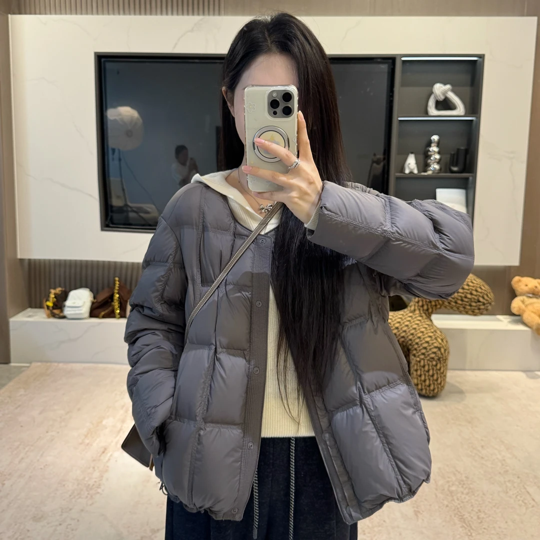 宿慕/SUMU95白鸭绒简约不臃肿羽绒服冬季新通勤保暖羽绒外套9016