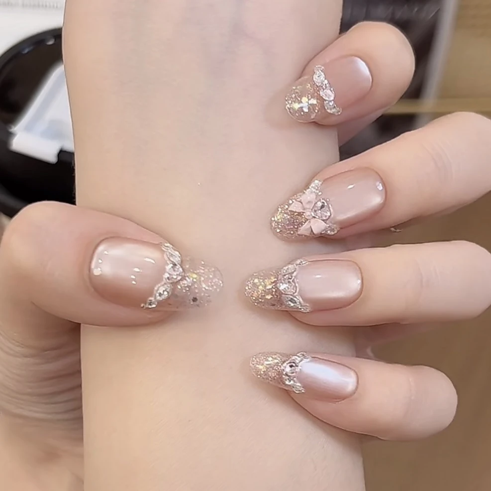 【洛丽塔】小末汀显白猫眼裸色细闪气质简约温柔穿戴甲