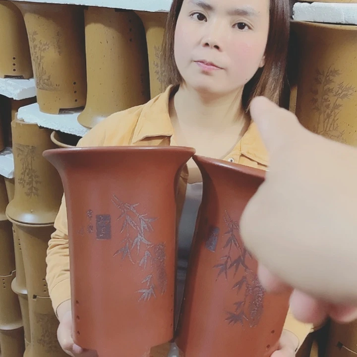 宜兴紫砂精品花盆