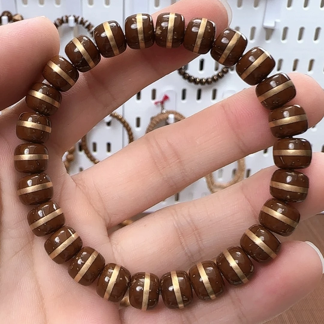 紫金鼠手串9mm实心鼠尖金腰带