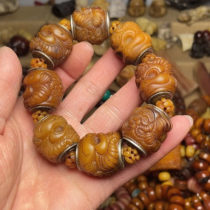 虞***翔牛骨手串/手链大棚手串牛骨微瑕