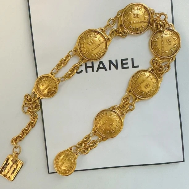 95新 Chanel/香奈儿 Chanel vintage香奈儿中古康鹏项链