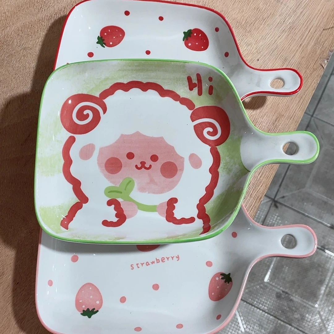 瓷微瑕陶瓷餐具家用 两个