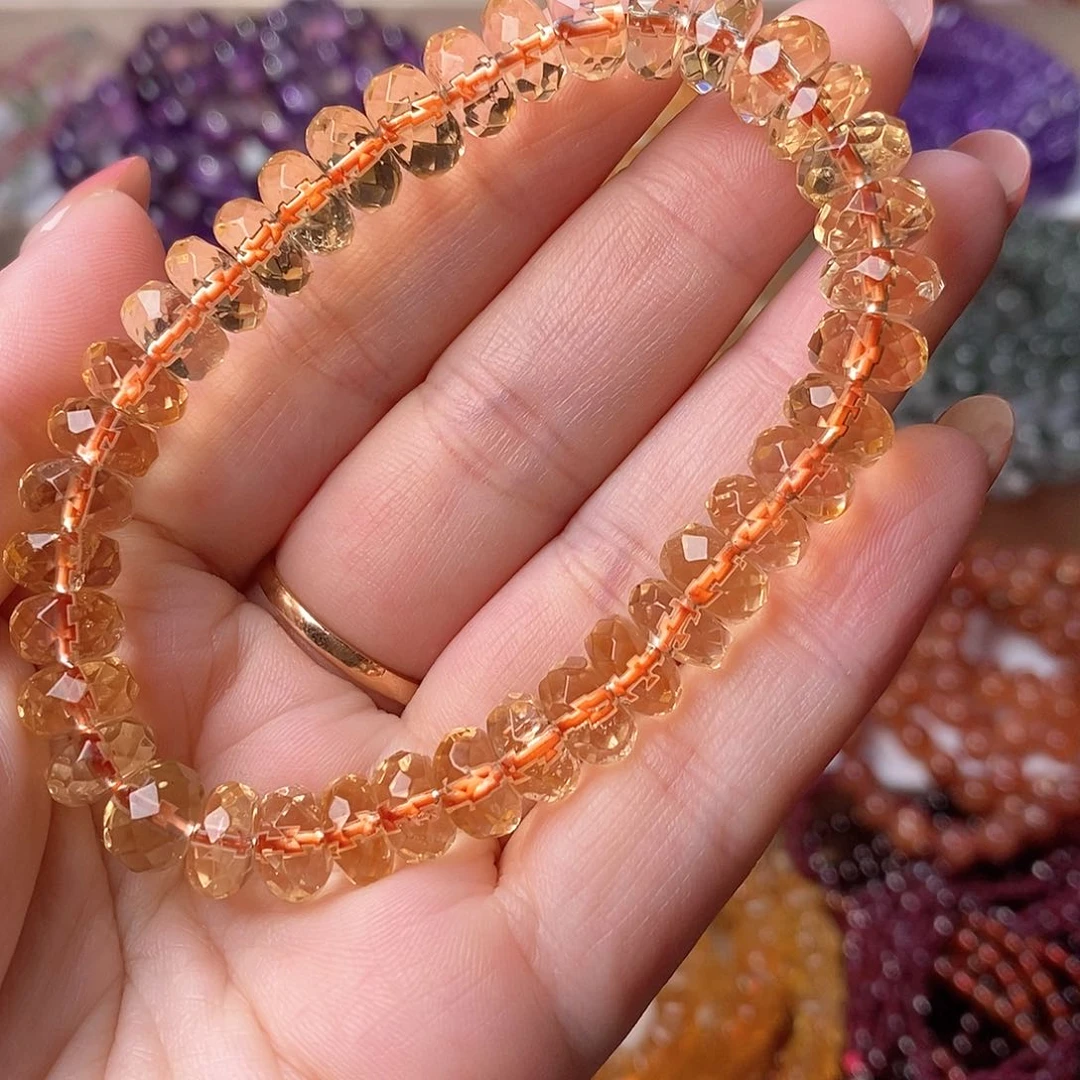 未镶嵌手链黄晶22.5