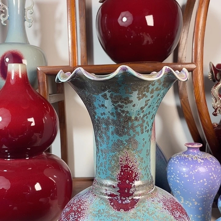 瓷片钧瓷无双窑变无对