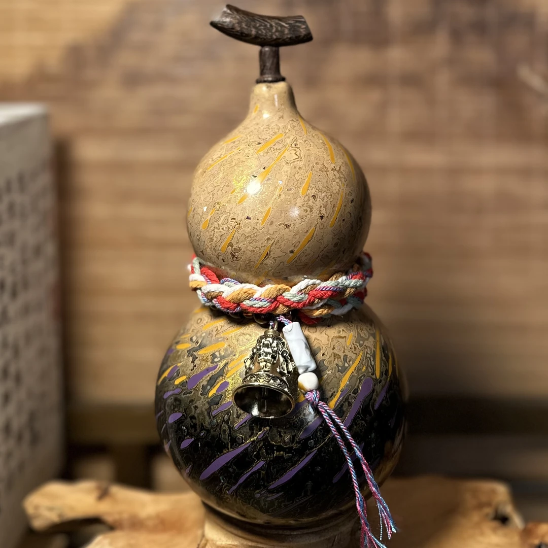 【琉璃07】正宗大漆酒葫芦仿古珍藏温婉福禄摆件手工