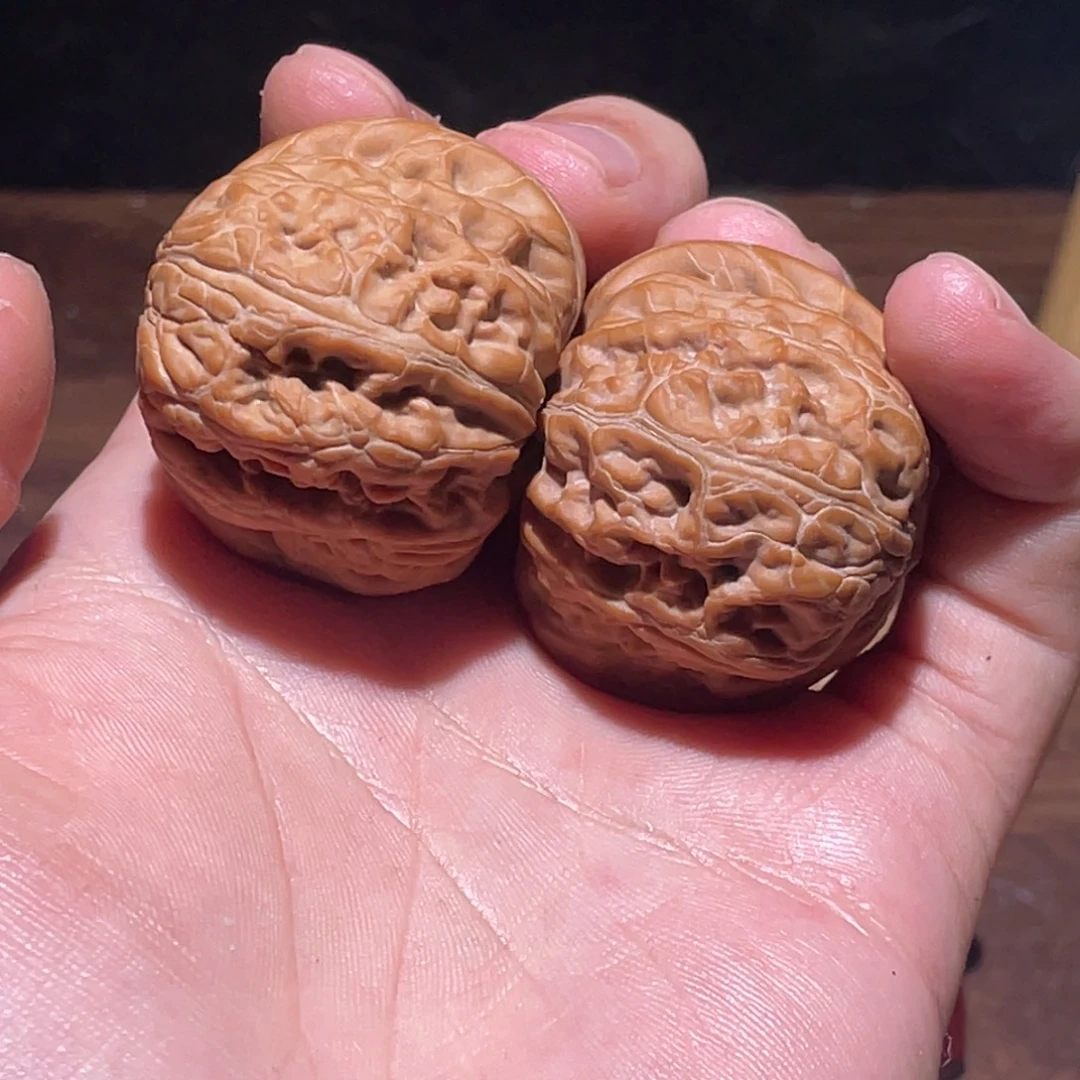 不***场把件文玩核桃45全品元宝