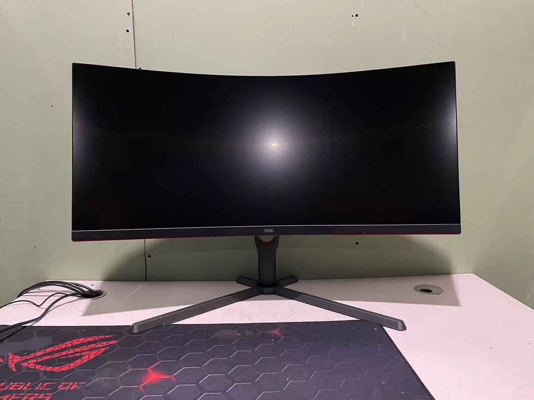 9新 AOC 冠捷34寸曲面升降21:9带鱼屏165HZ