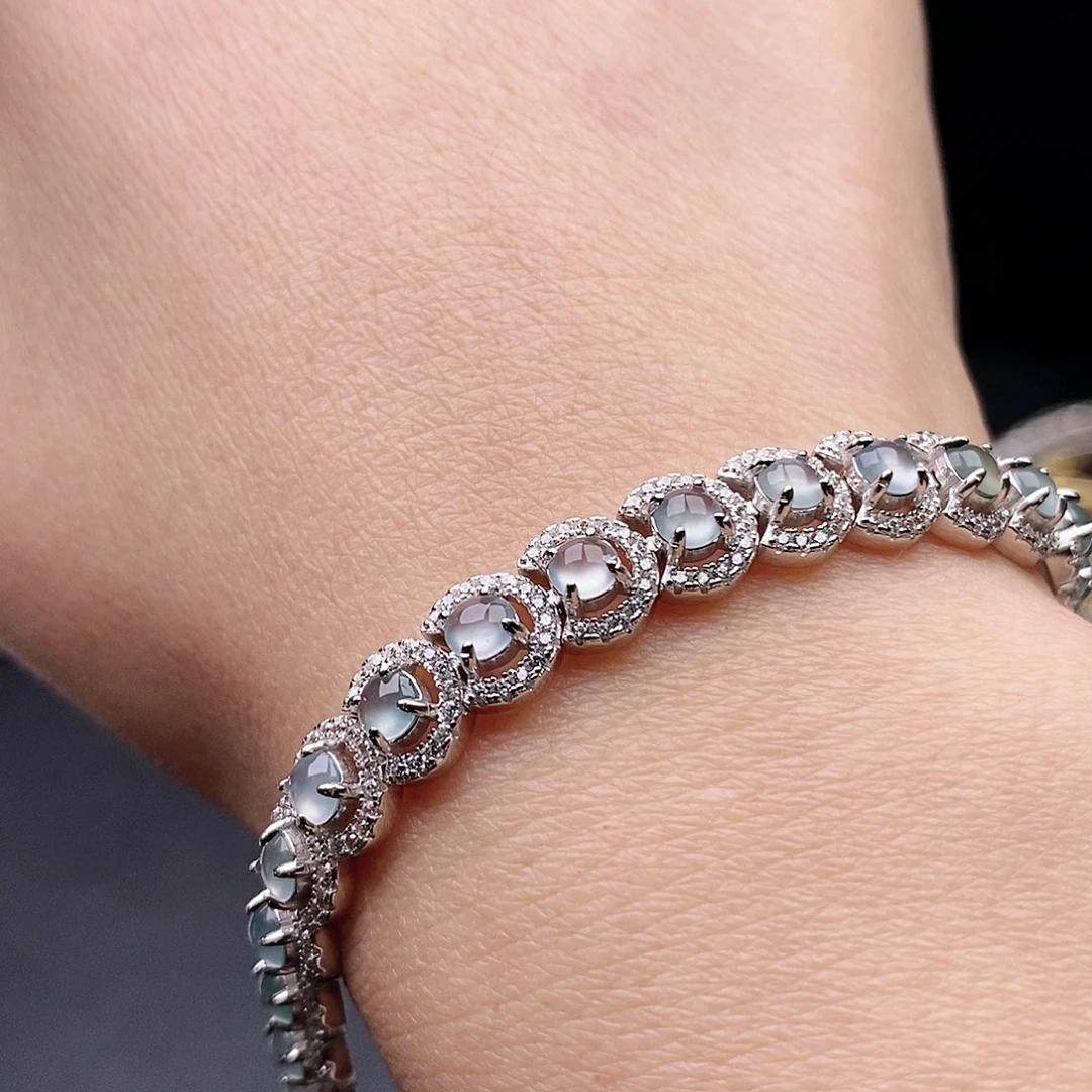 把***来翡翠银S925镶嵌戒指